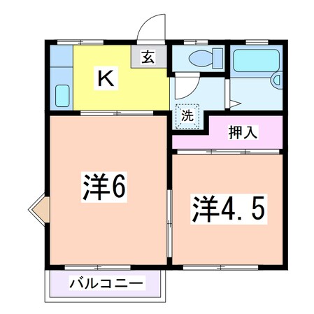 ラルゴ恵の物件間取画像